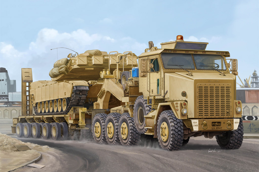 M1070 Truck Tractor & M1000 Heavy Equipment Transporter Semi-trailer  85502