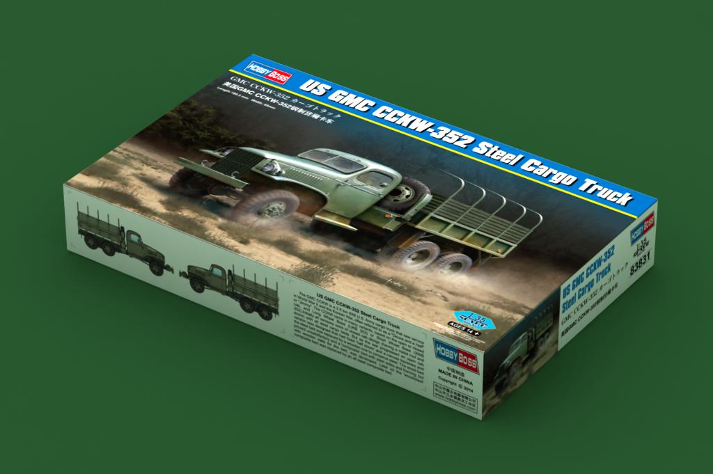 US GMC CCKW-352 Steel Cargo Truck 83831-1:35-HobbyBoss US GMC CCKW-352 Steel Cargo Truck 83831-1:35-HobbyBoss