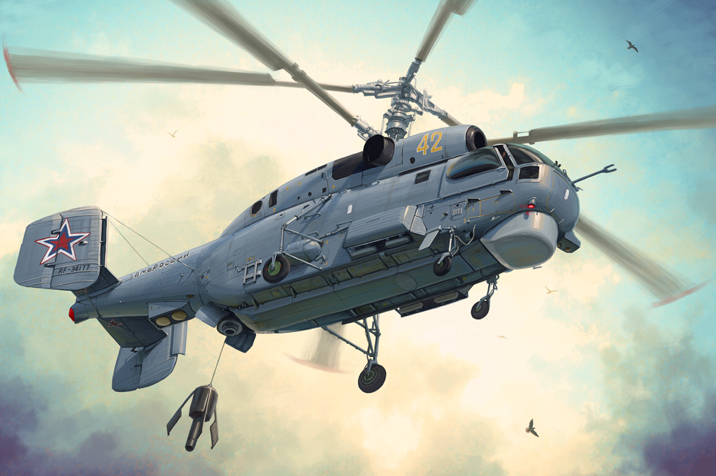 世界的に有名な Russian Ka-27 81739-1:48-HobbyBoss Helix その他