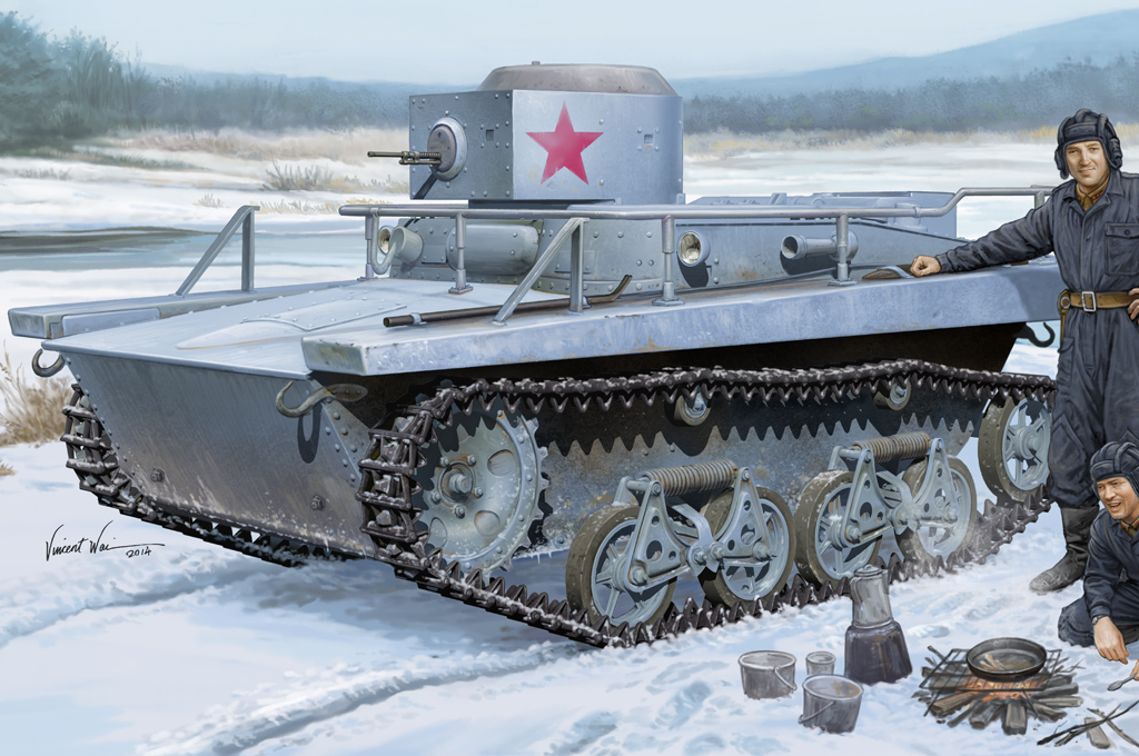 苏联T-37水陆坦克指挥型83820