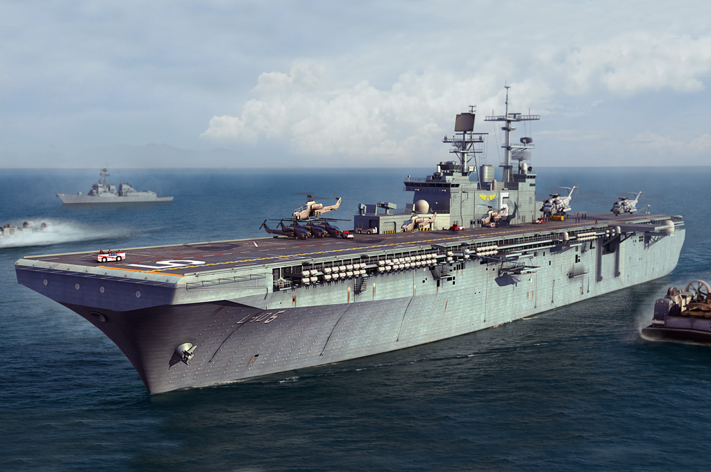 美国海军巴丹号两栖攻击舰83406-1/700系列-HobbyBoss模型