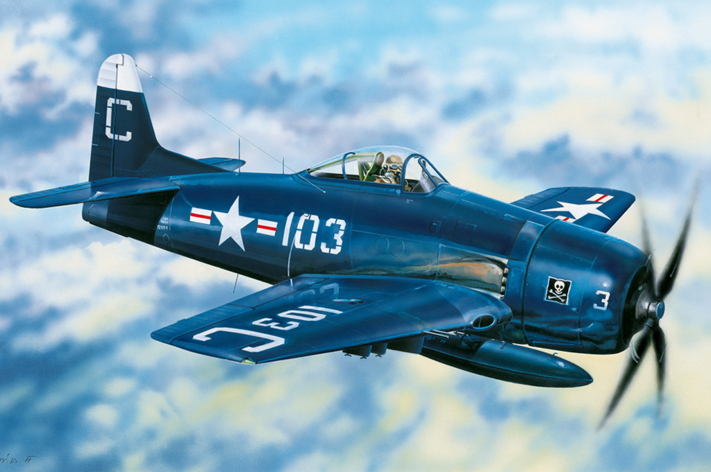 美国F8F-2 “熊猫”战斗机80358-1/48系列-HobbyBoss模型