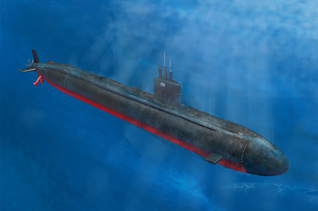 美国海军“洛杉矶”级攻击核潜艇SSN-688/VLS/688I三合一 83530