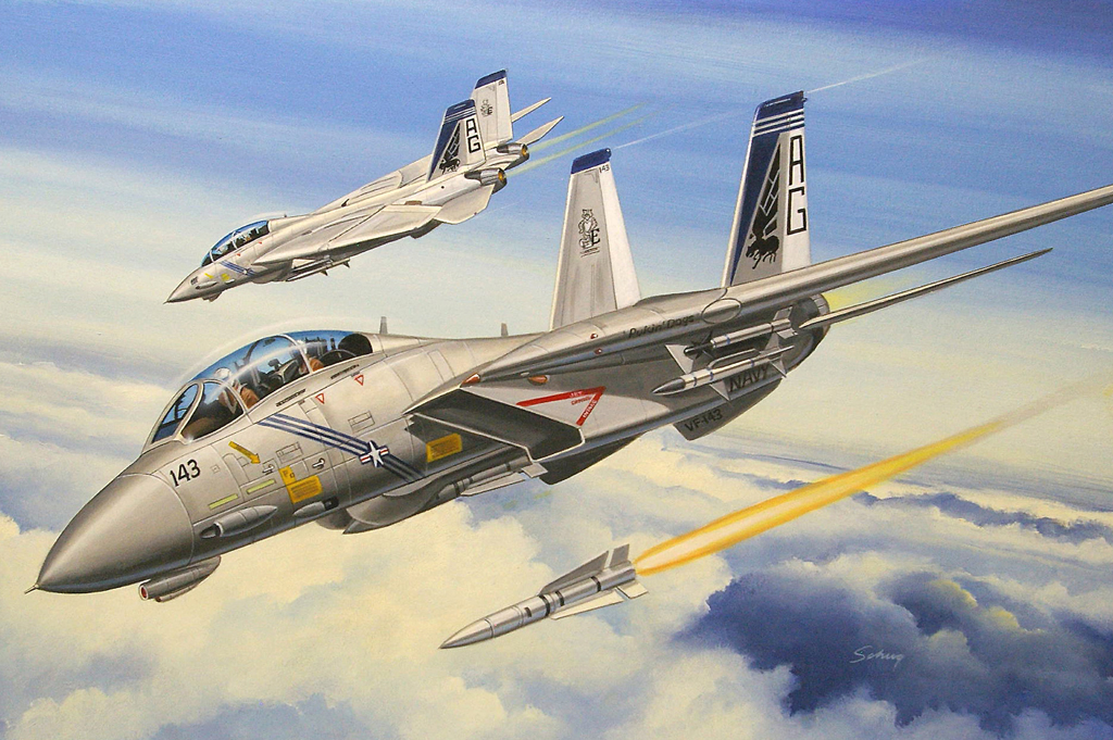 美国F-14B“雄猫”战斗机80277-1/72系列-HobbyBoss模型