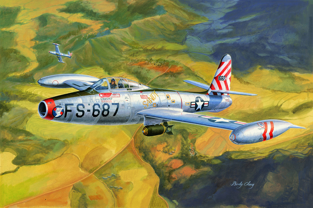 美国F-84E“雷电喷气”战斗轰炸机83207