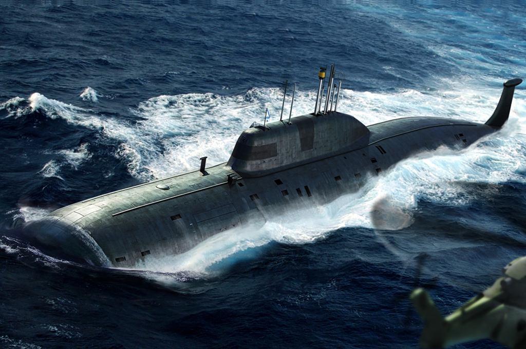 Russian Navy SSN Akula Class Attack Submarine 83525