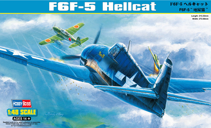 HobbyBoss F6F-3 Hellcat Late späte Version Wasp 1:48 Modell-Bausatz NEU OVP kit 
