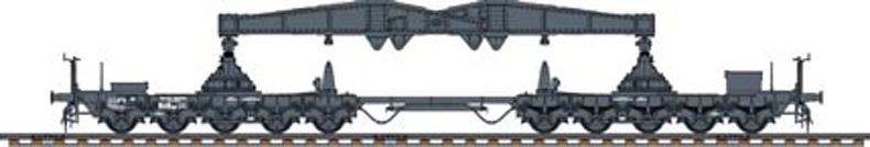 Hobbyboss 1/72 82906 German Rail Transporter fur Karl-Gerat Model Kit 