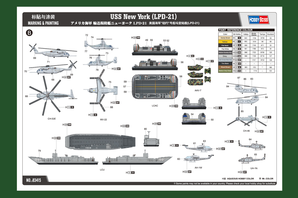 HOBBY BOSS 83415 1/700 USS New York LPD-21 