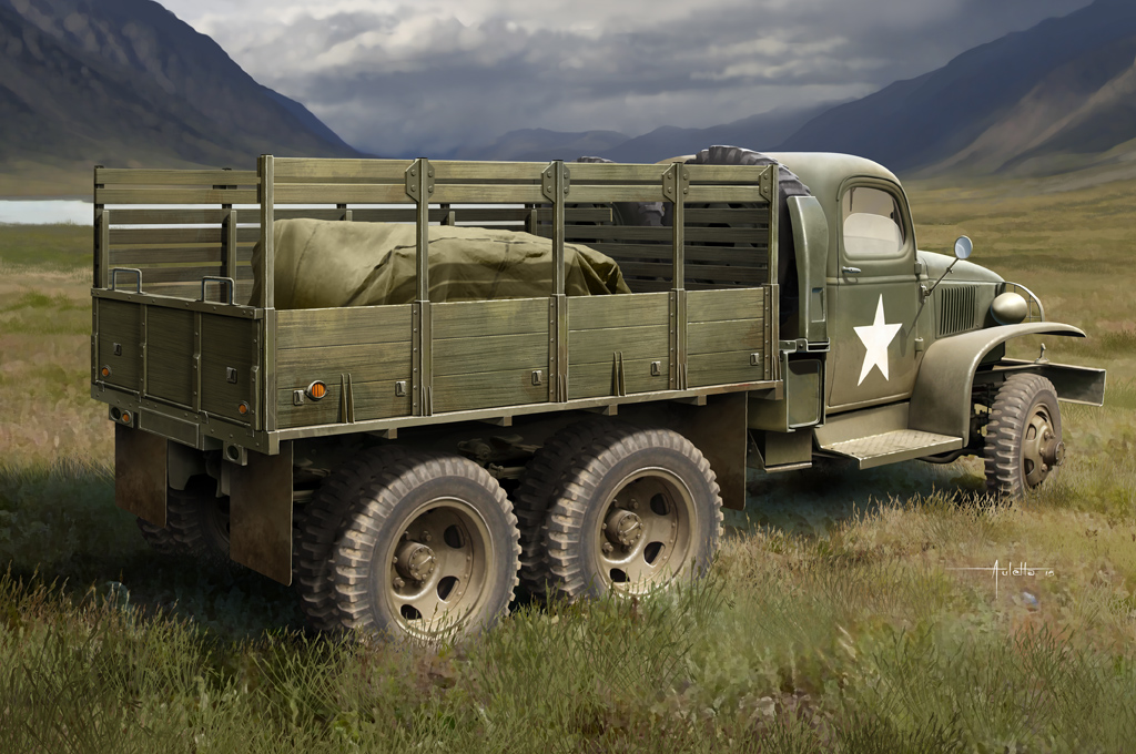 US GMC CCKW-352 Wood Cargo Truck 83832