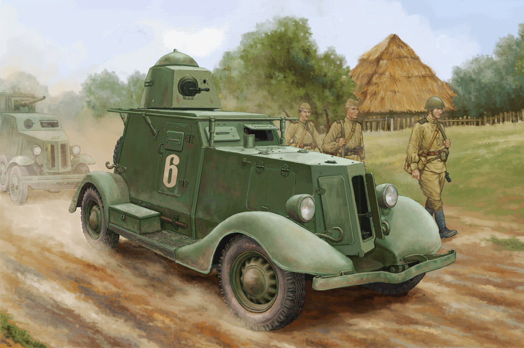 HobbyBoss 83838 83839 83840 1/35 Scale Soviet BA-3/BA-6/BA-10 Armor Car Model