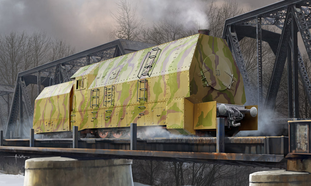 German Panzerlok BR57 Armoured Locomotive  82922