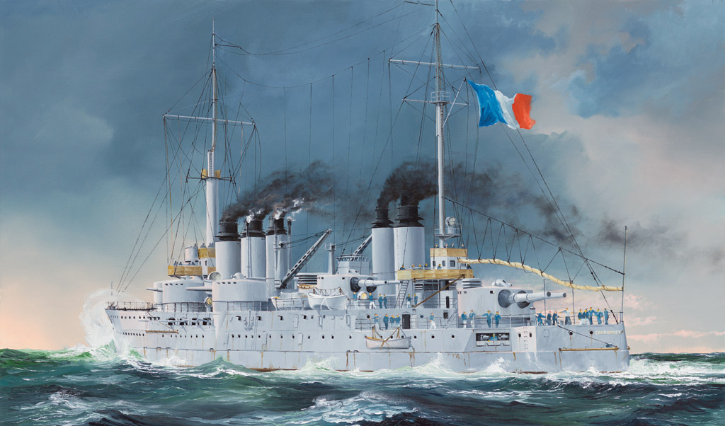 French Navy Pre-Dreadnought Battleship Condorcet 86505