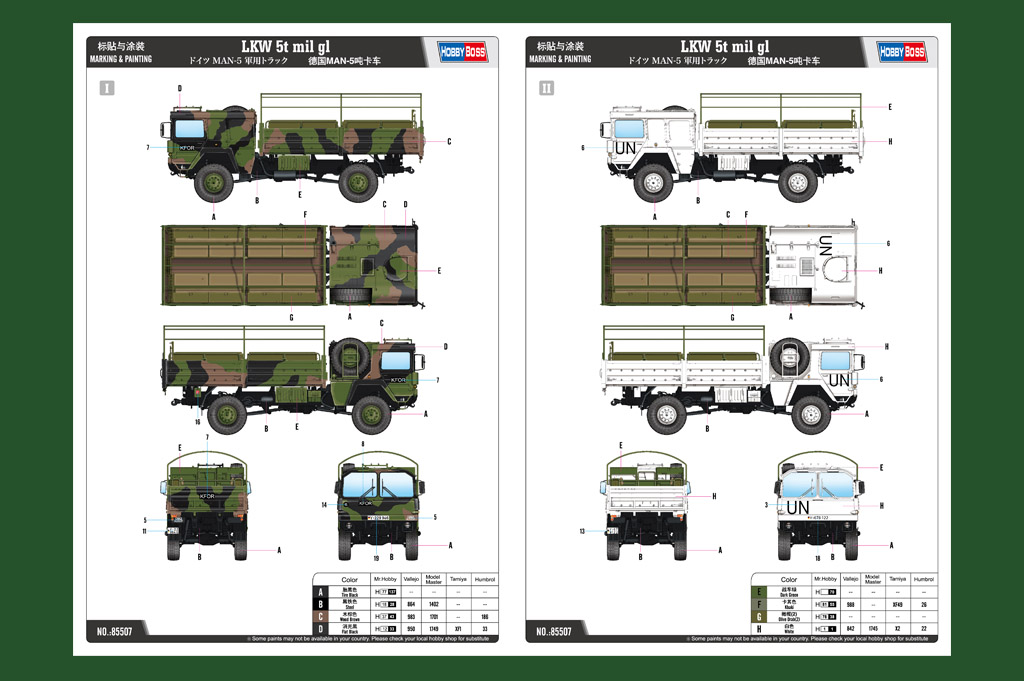 LKW 5t mil gl 85507-1:35-HobbyBoss