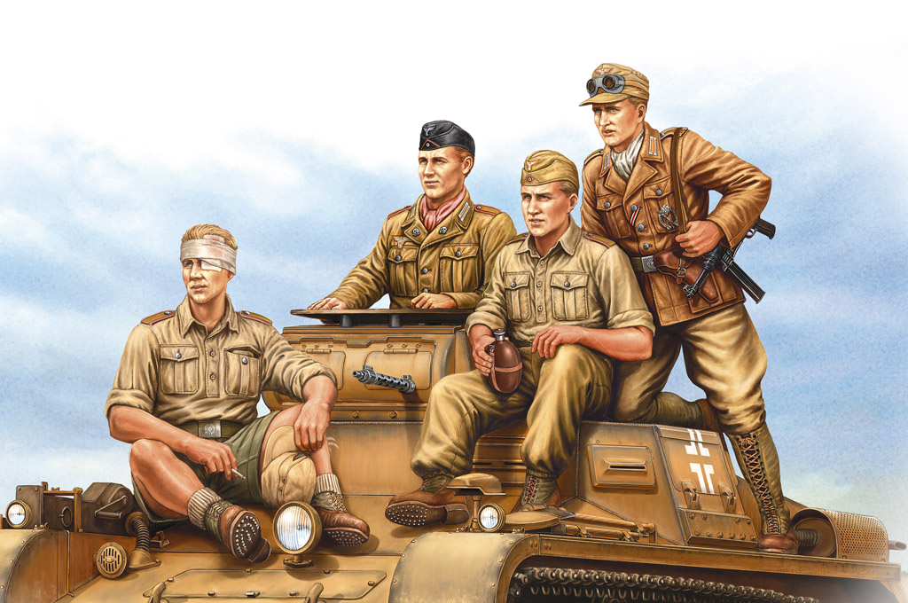 German Tropical Panzer Crew 84409