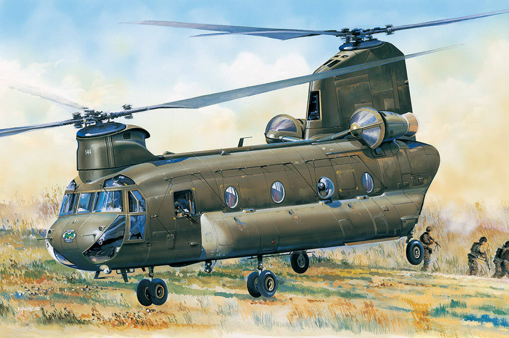 美国CH-47D “支努干” 81773-1/48系列-HobbyBoss模型
