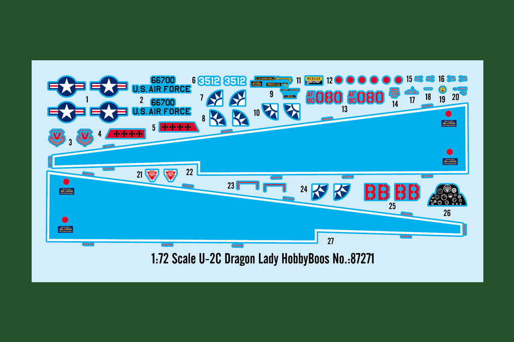 U-2C Dragon Lady 87271-1:72-HobbyBoss