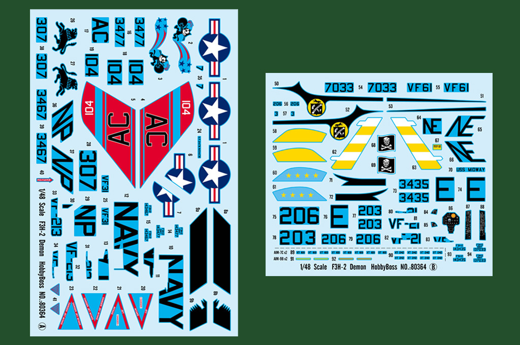 美国F3H-2“恶魔”80364-1/48系列-HobbyBoss模型